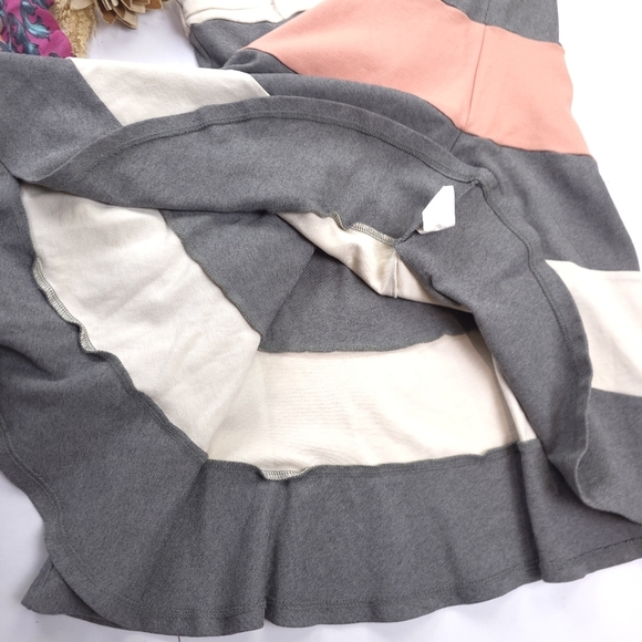 Altar'd State Striped Gray and Pink Dress Sz L - Picture 6 of 9